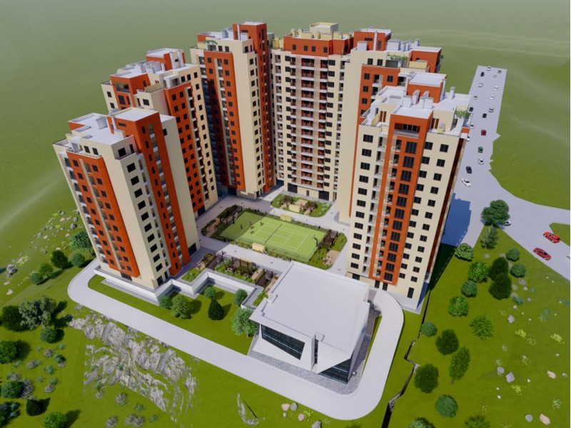 Almast Residence (Almast Rezidents), Eminescu St & Rubinyants St junction, Zeytun district, Yerevan